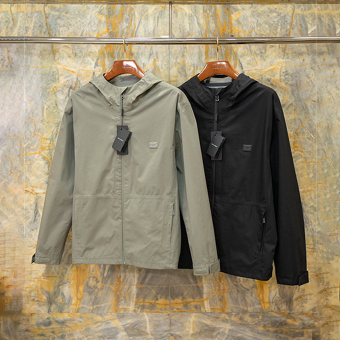 dolce & gabbana hard shell hooded jacket